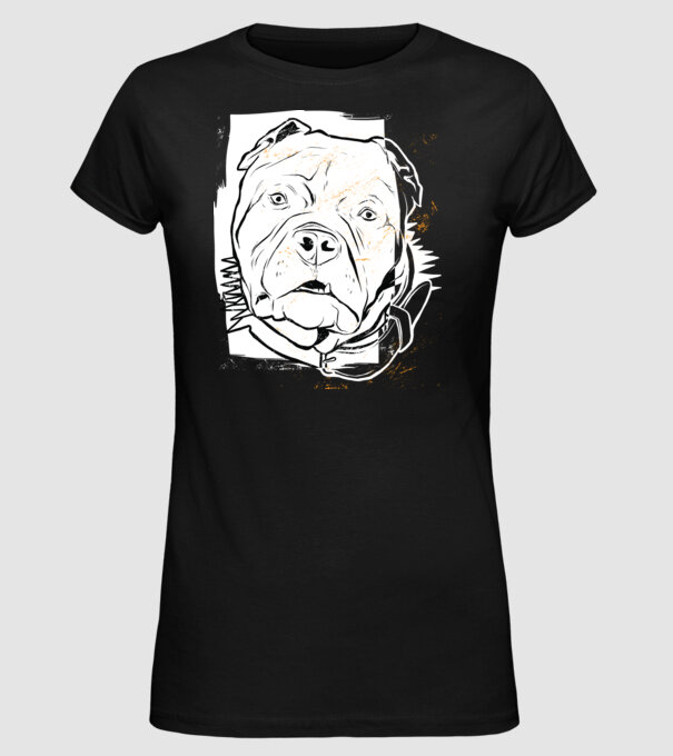 Cap Pitbull model negru pe tricou