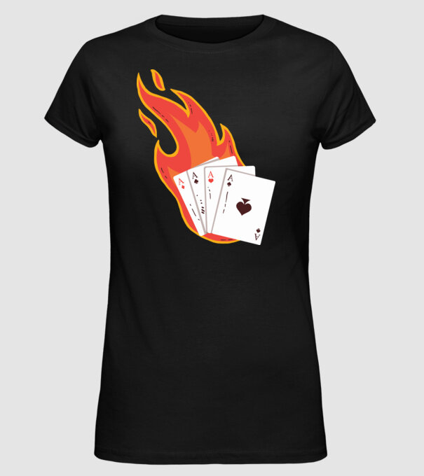 Poker model negru pe tricou