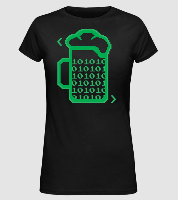 Bere Programator model negru pe tricou
