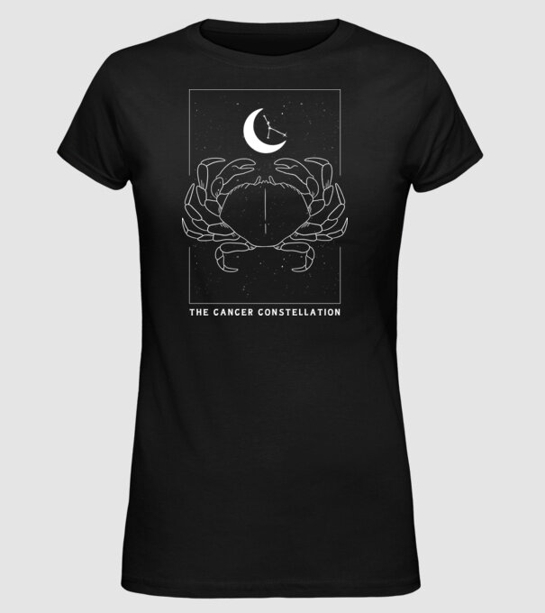 The Cancer Constellation model negru pe tricou