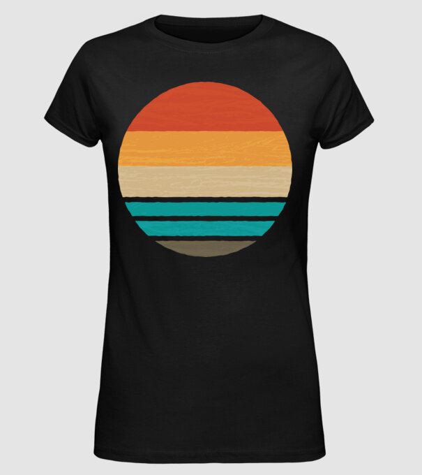 Fond Retro model negru pe tricou