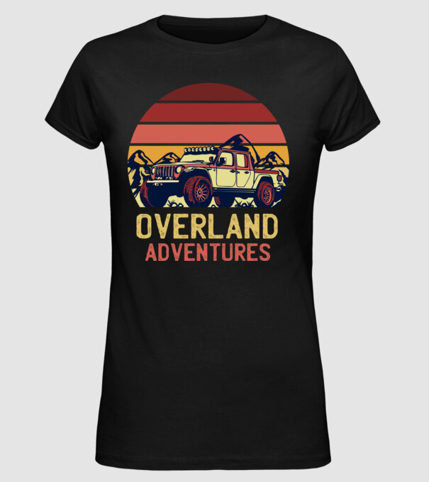 Jeep Retro model negru pe tricou