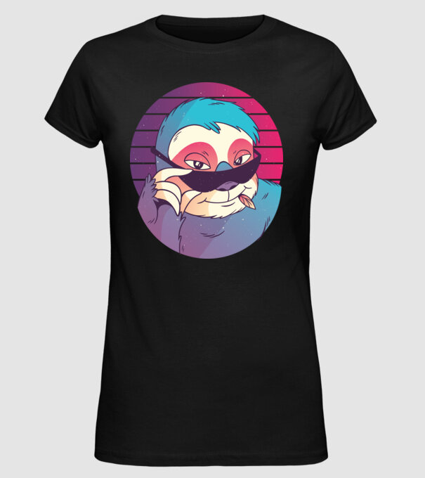 Retro Leneș model negru pe tricou