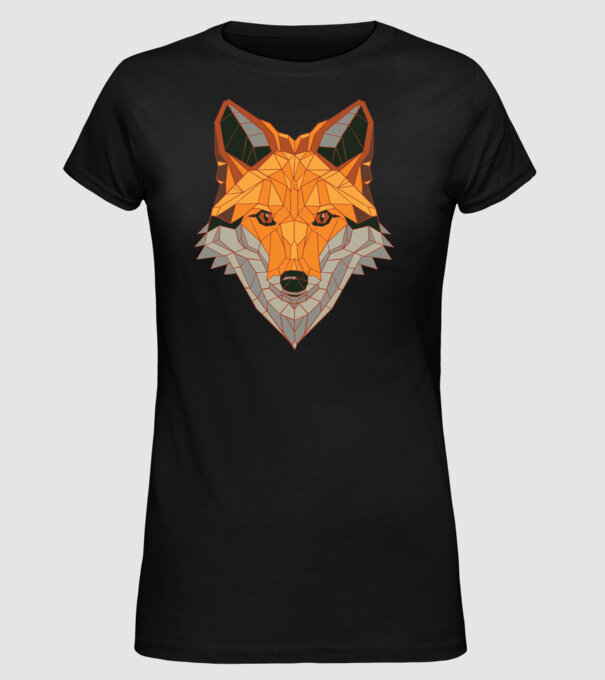 Cap de Vulpe model negru pe tricou