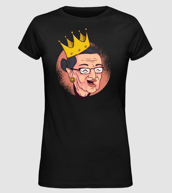 Ruth Bader Ginsburg model negru pe tricou