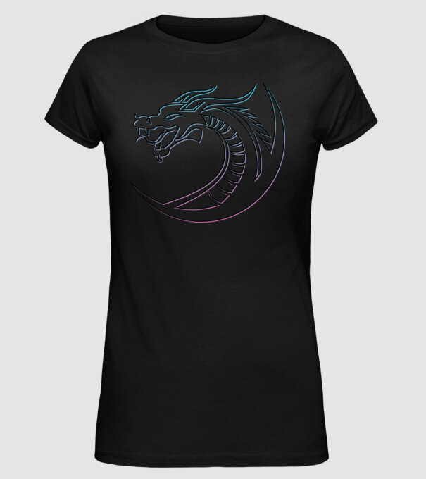 Dragon Tribal model negru pe tricou