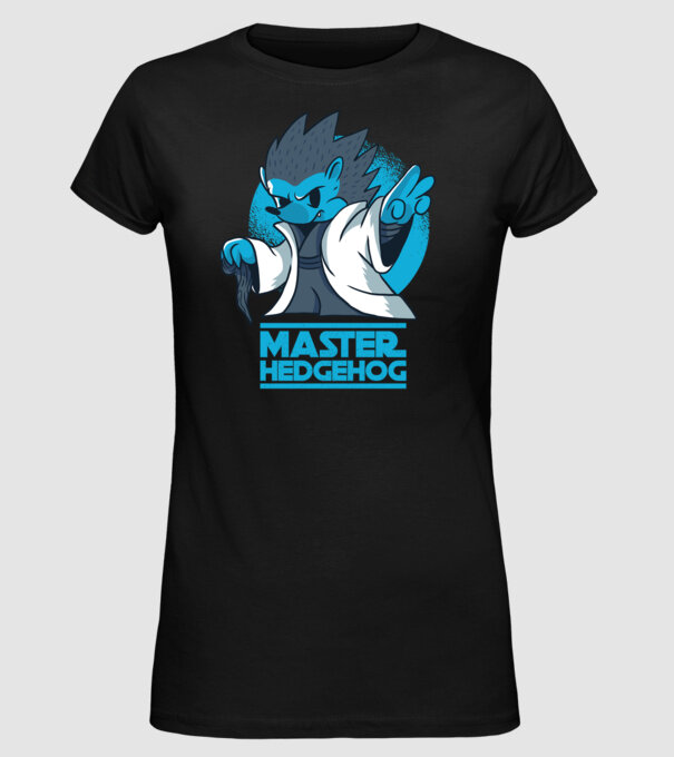 Maestru Arici model negru pe tricou