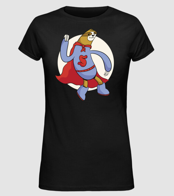 Leneș supererou model negru pe tricou