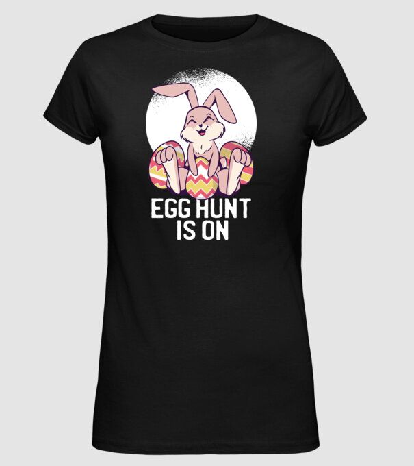 vânătoare de ouă de Paște ON model negru pe tricou