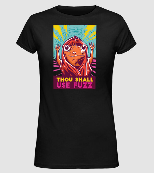 Șopârlă Vrăjitoare model negru pe tricou