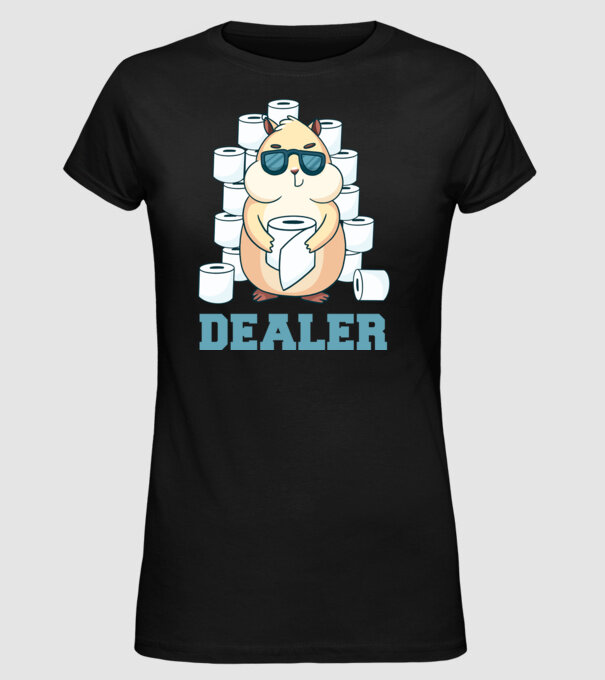 Dealer model negru pe tricou
