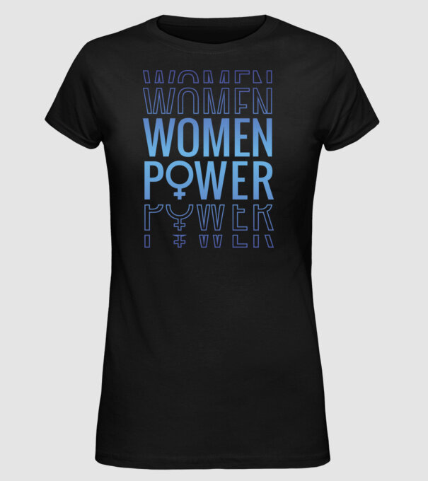 Women Power de Ziua Femeii model negru pe tricou