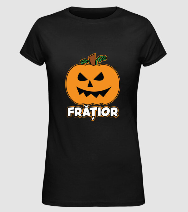 frățior model negru pe tricou