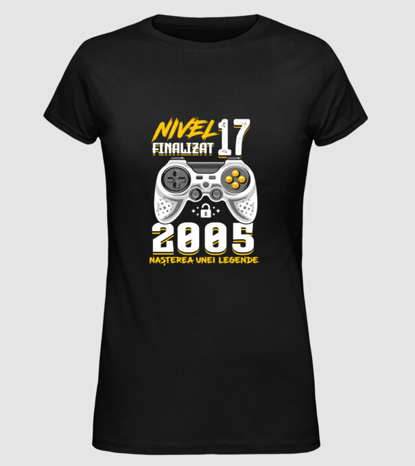 Nivel 17 finalizat. 2005 nașterea unei legende model negru pe tricou