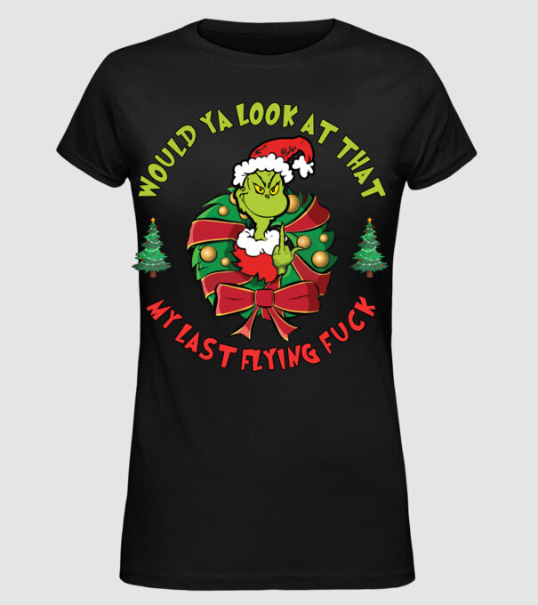 Would ya look at that - Grinch model negru pe tricou