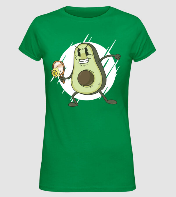 Tenis Avocado model verde pe tricou