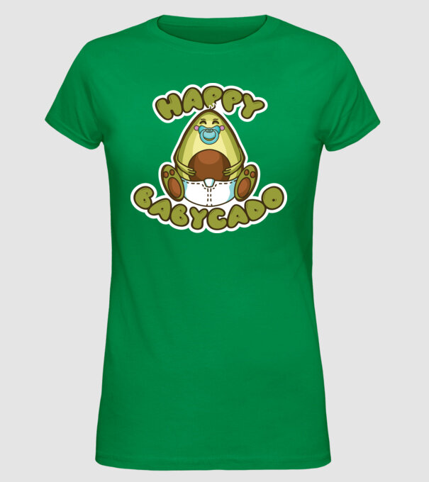 Avocado bebe model verde pe tricou
