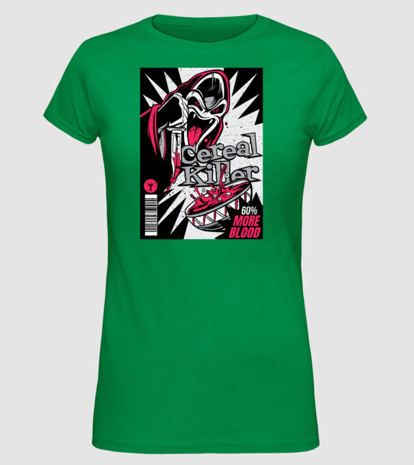 Cereal Killer model verde pe tricou