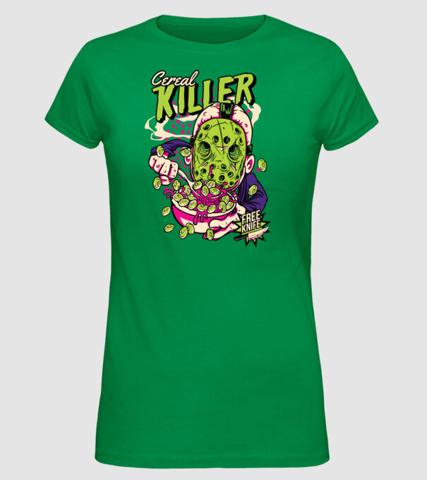 Cereal Killer model verde pe tricou