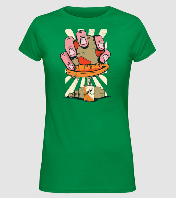 Epuizarea Pământului model verde pe tricou