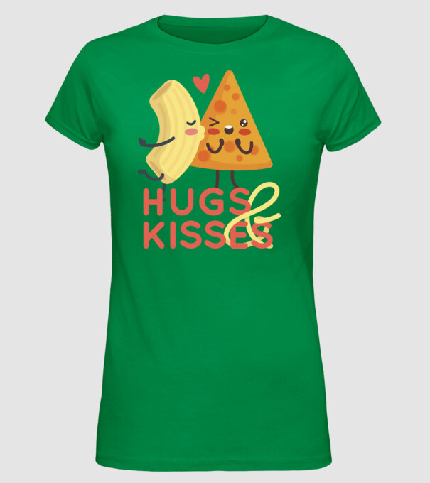 'Hawaii pizza dragoste tricou drăguț Valentine''s Day' model verde pe tricou