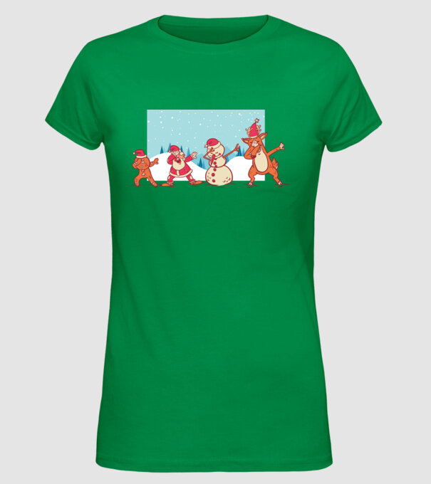 Crăciun DAB model verde pe tricou