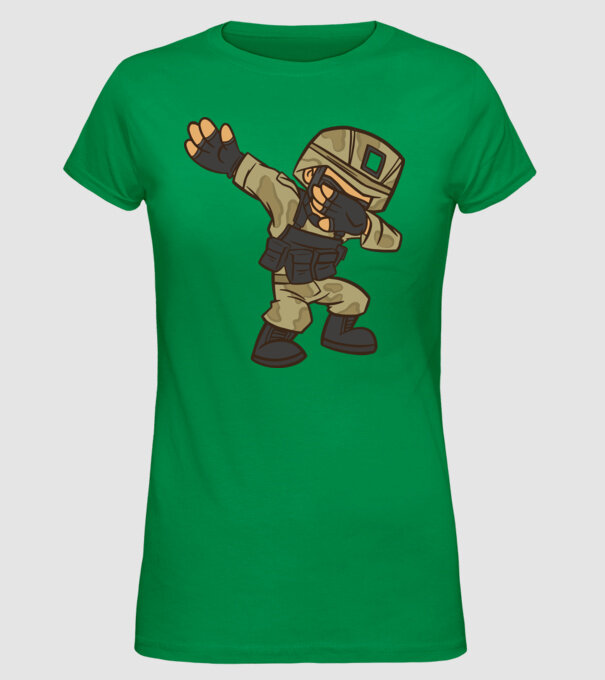Soldat DAB model verde pe tricou