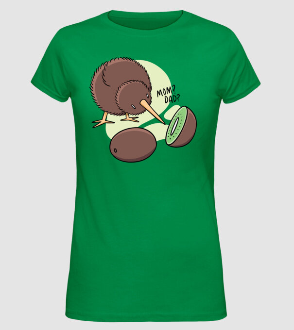 Familie Kiwi model verde pe tricou