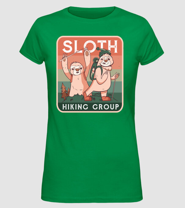 Grupul de amatori de drumeție Leneș model verde pe tricou