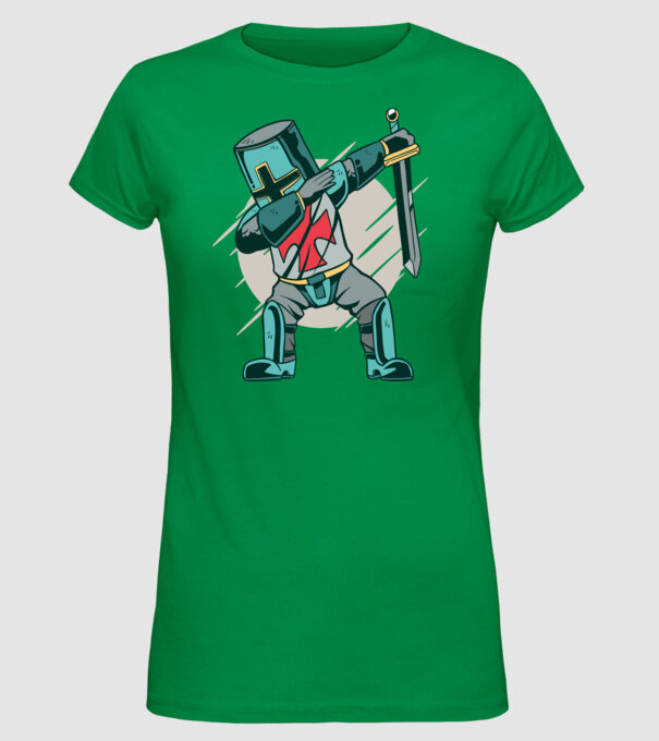 Cavaler DAB model verde pe tricou