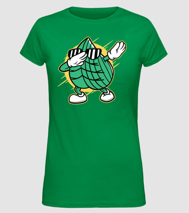 Frunză DAB cărți de joc maghiare model verde pe tricou