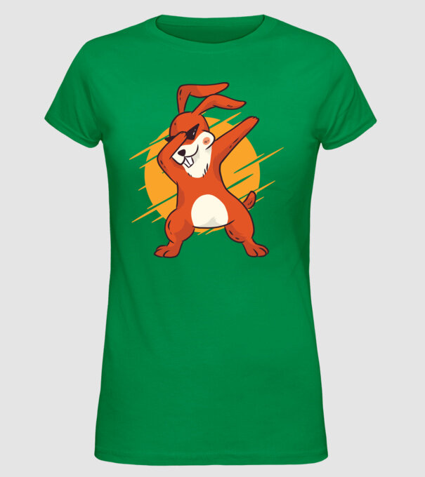 Iepuraș DAB model verde pe tricou