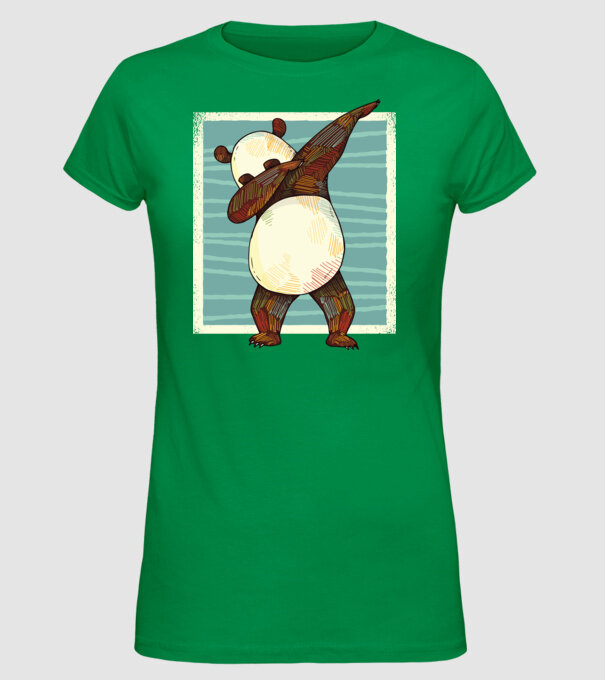Panda DAB dans model verde pe tricou
