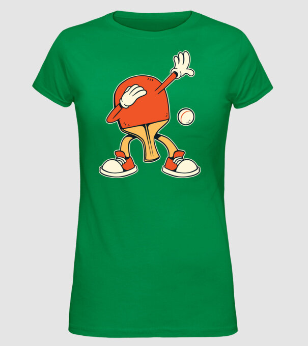 Ping Pong DAB model verde pe tricou