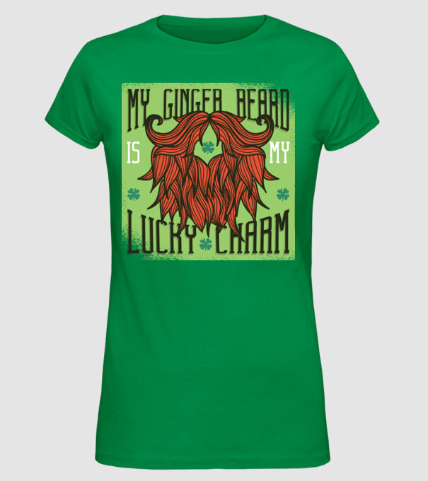 Sfântul Patrick Noroc Barbă model verde pe tricou