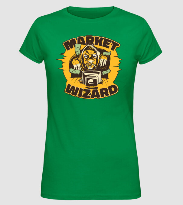 Guru al pieței bursiere model verde pe tricou