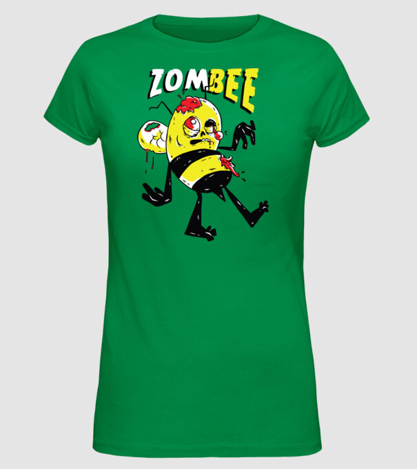Zombee Albină Zombie model verde pe tricou