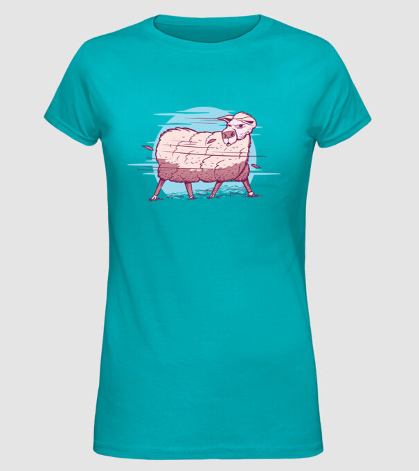 Miel în furtună model turcoaz pe tricou