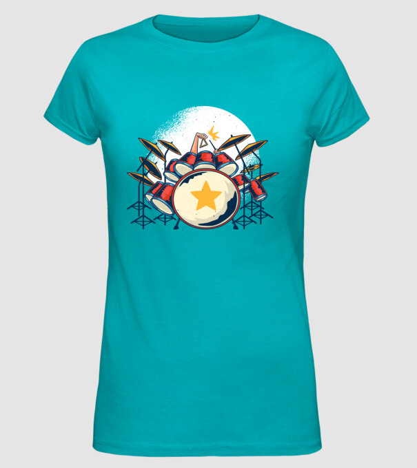 Kit de tobe model turcoaz pe tricou