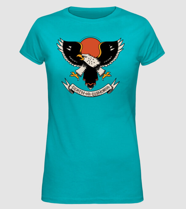 Eagle Tatuaj model turcoaz pe tricou