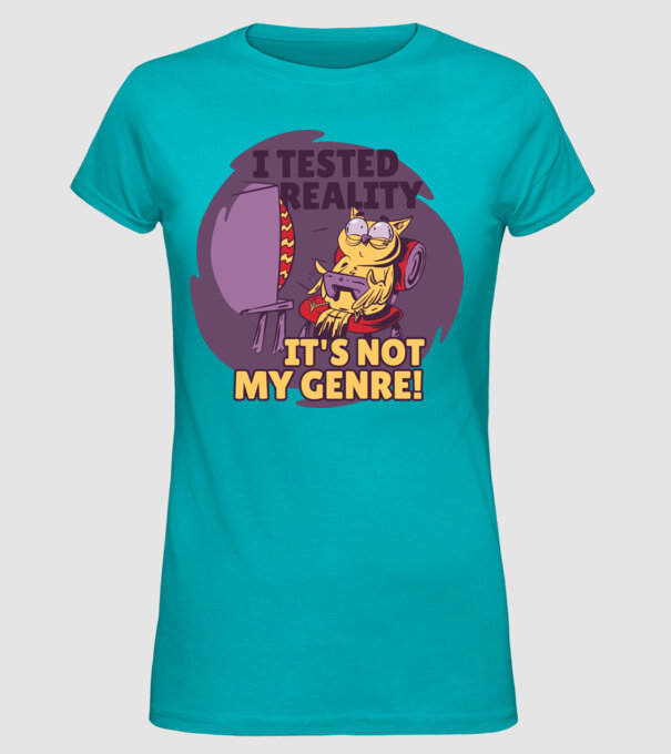 Bufnița Gamer model turcoaz pe tricou