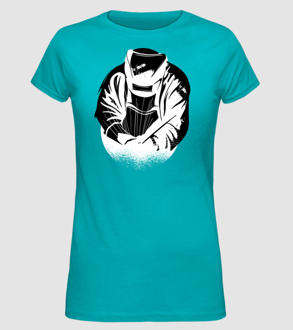 Tricou sudor model turcoaz pe tricou