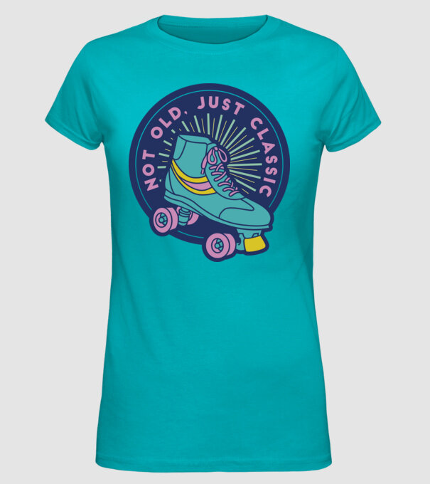 'I''m not old, just Classic' model turcoaz pe tricou