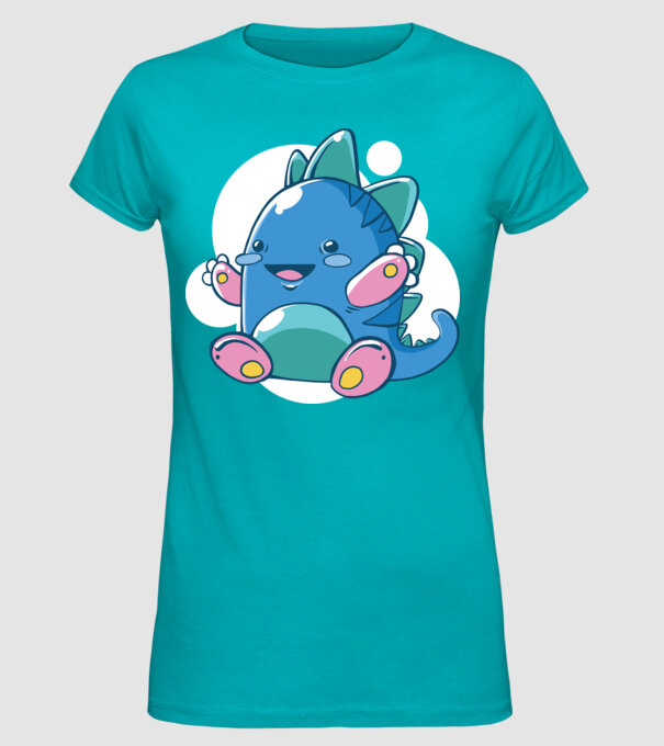Bebe dragon model turcoaz pe tricou