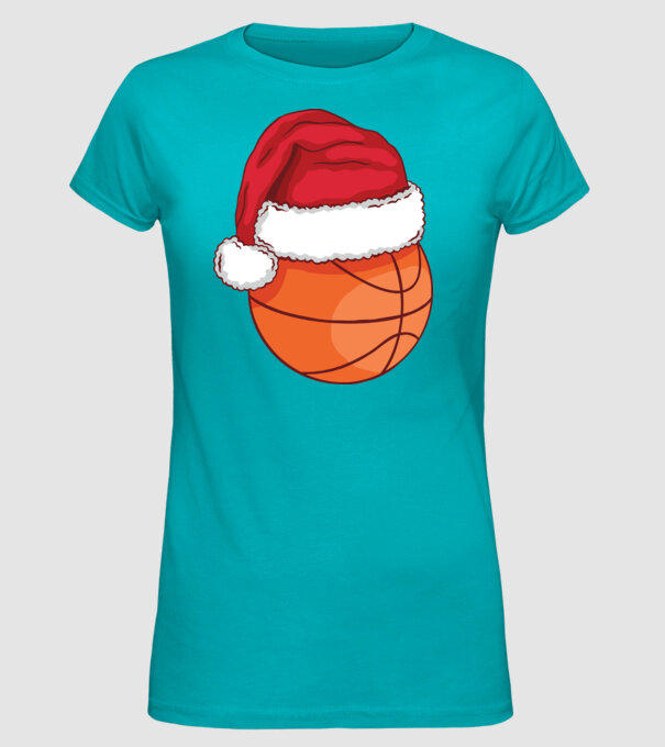 Crăciun Baschet model turcoaz pe tricou