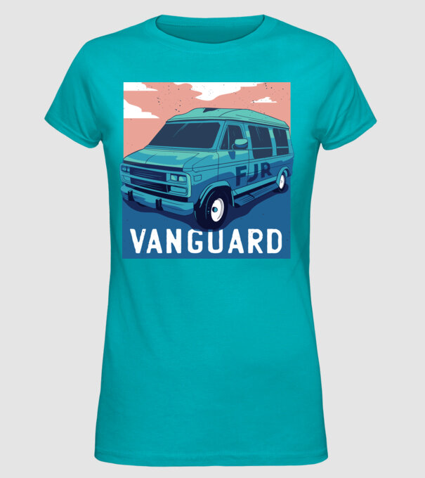 Microbus Sport Autocaravană model turcoaz pe tricou