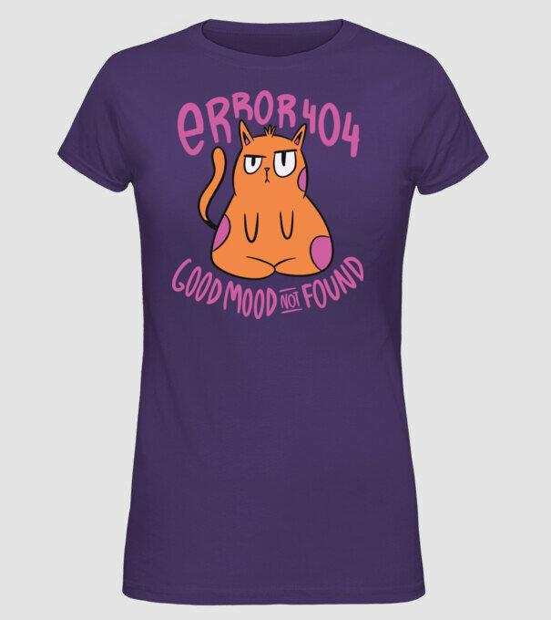 Eroare 404 - Nu s-a găsit buna dispoziție model mov pe tricou