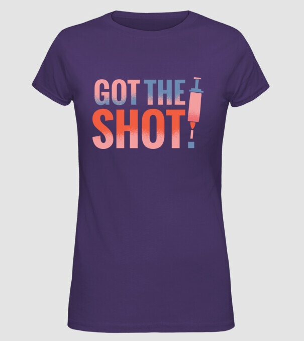 Am fost vaccinat model mov pe tricou