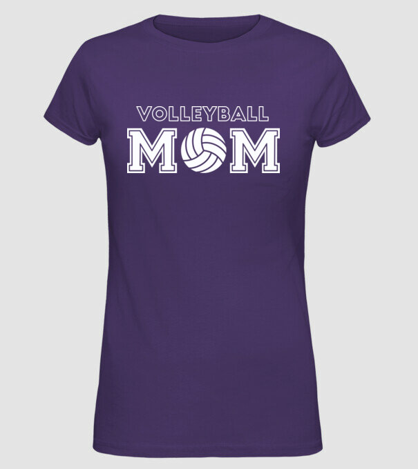 Mamă voleibalistă model mov pe tricou