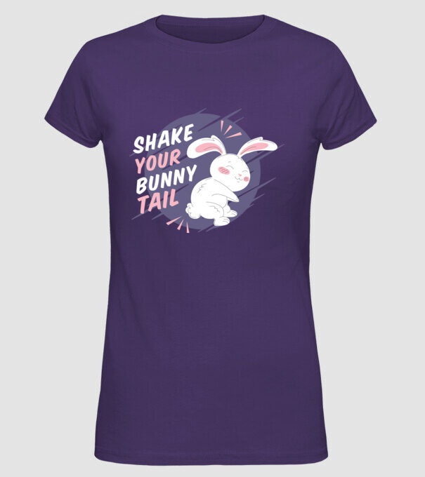 Shake your bunny tail model mov pe tricou